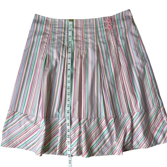 Lilly Pulitzer White Label Pleated Wrap Skirt. Size 10 - Picture 5 of 7